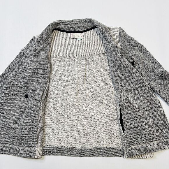 Saturday Sunday Anthropologie Milica Tweed Knit Jacket Size XS Gray Blazer - Picture 9 of 10